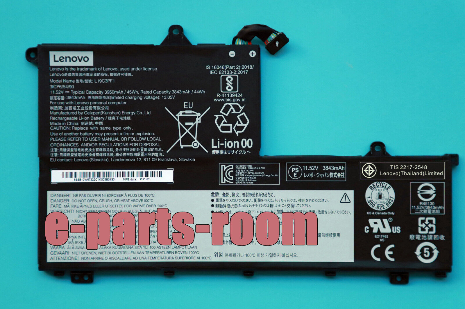 New Genuine L19C3PF1 L19L3PF8 Battery For Lenovo Thinkbook 14-IML 14-IIL 15-IIL