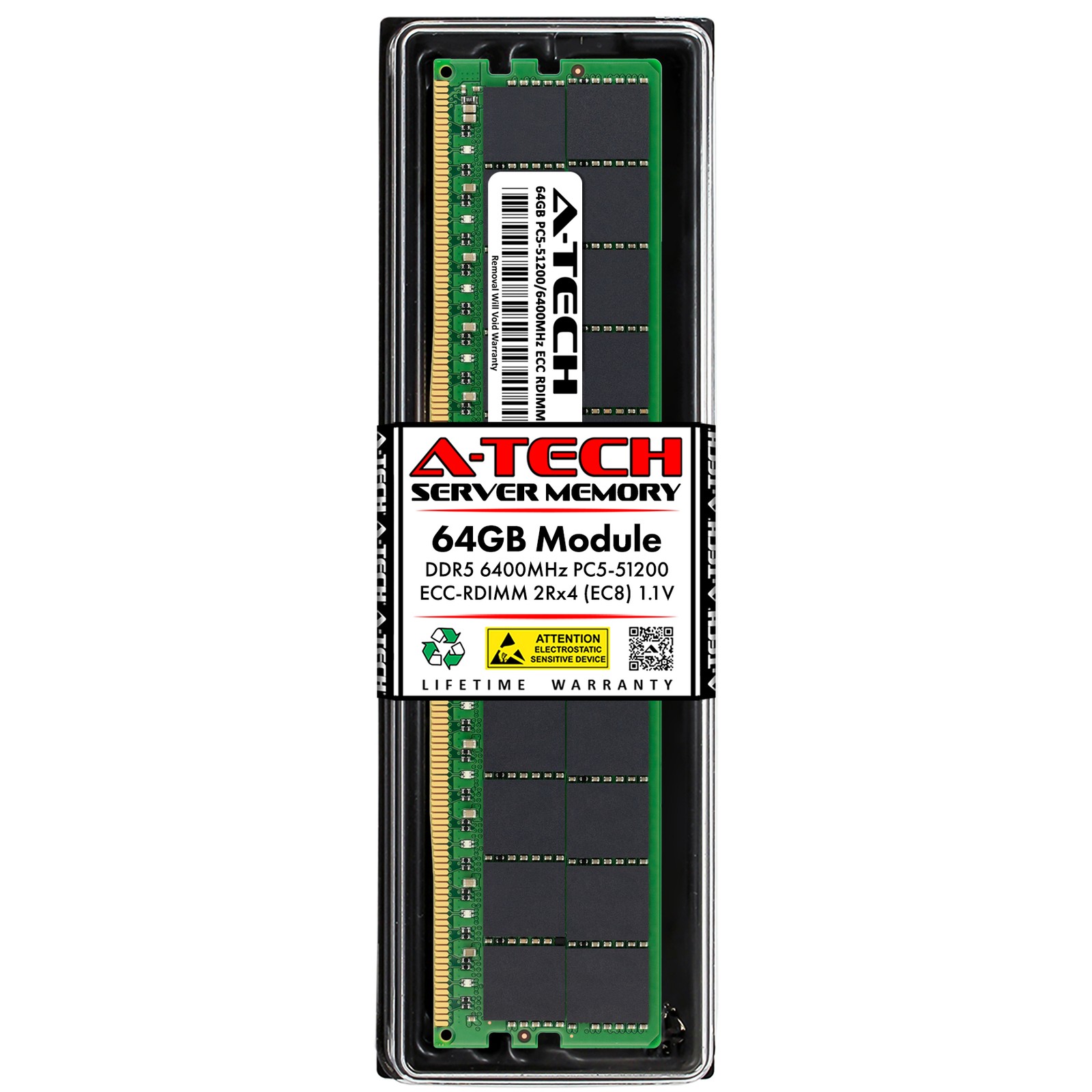 64GB DDR5 PC5-51200R RDIMM (Replacement for Samsung M321R8GA0EB2-CCP) Memory RAM
