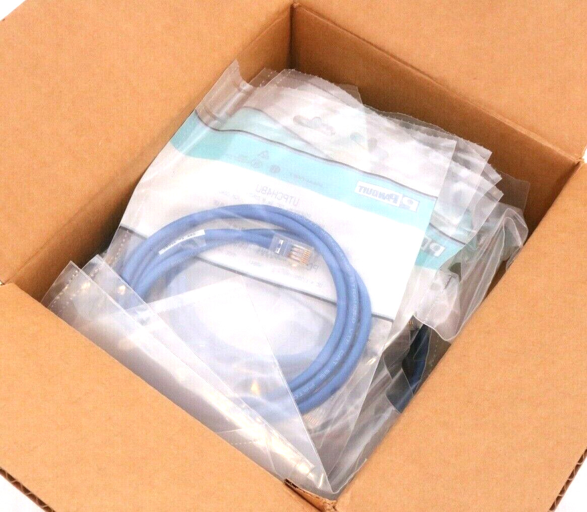 Lot of 10 Panduit UTPCH4BU Pan-Net POWERSUM+ CAT 5e 8 Conductor 4 ft Patch Cords