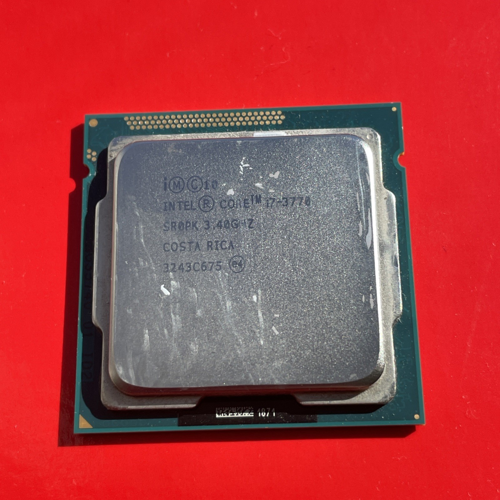 Intel Core i7-3770 3.40GHz Quad-Core LGA1155 CPU Processor SR0PK Untested Pull