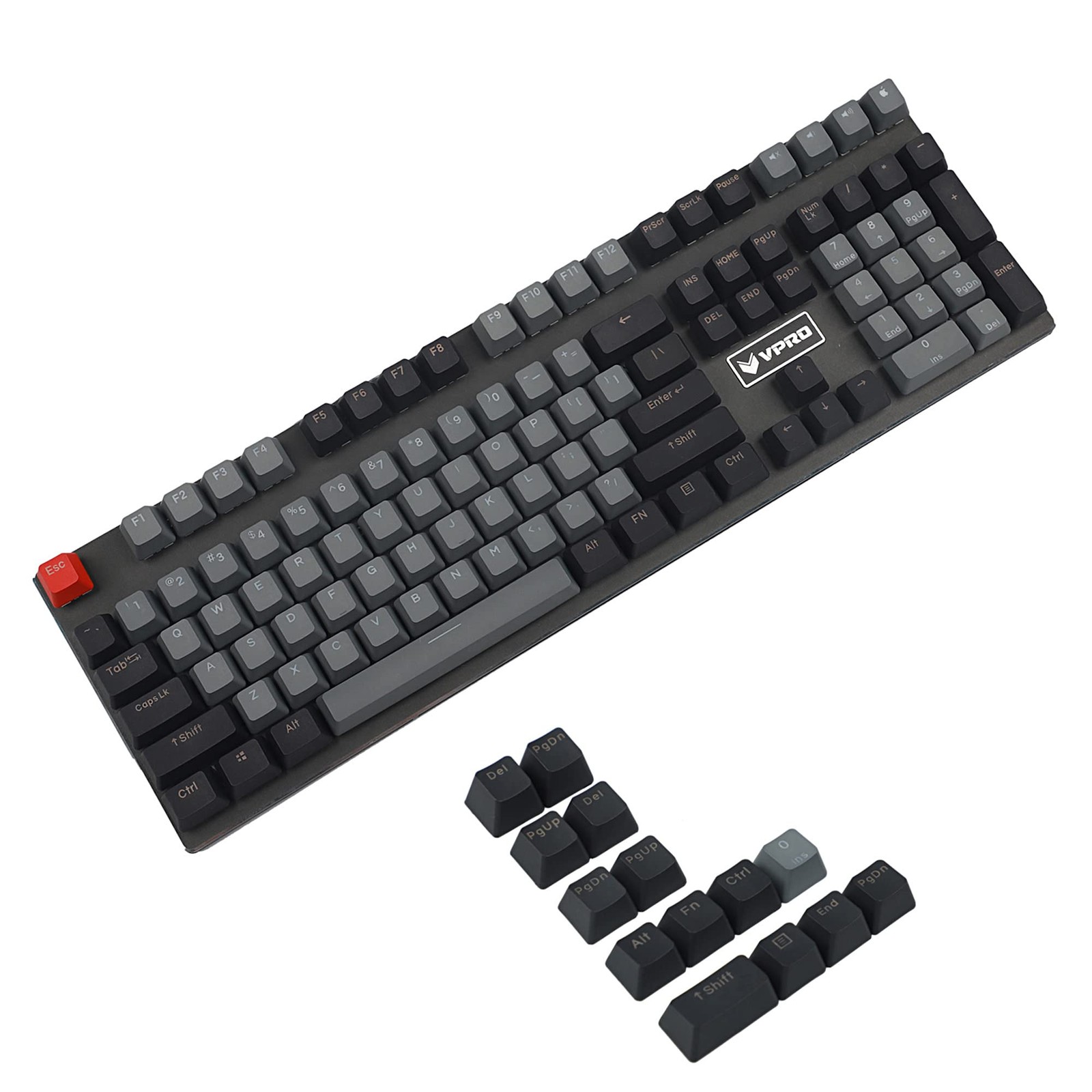 122 Keys Double Shot PBT Shine Through OEM Keycaps Set For MX Switches