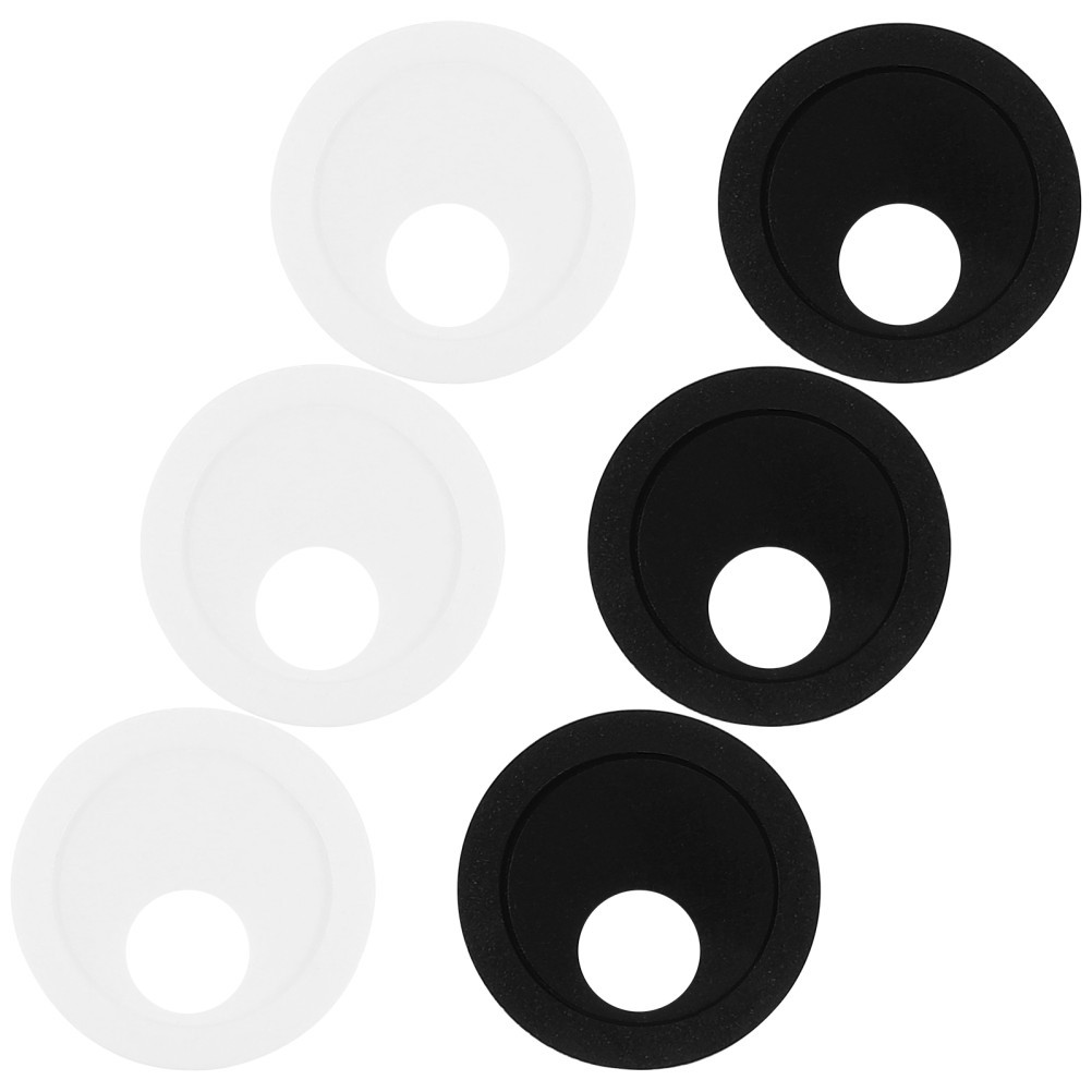 6Pcs Durable ABS Webcam Round Covers Phone Camera Privacy Stickers