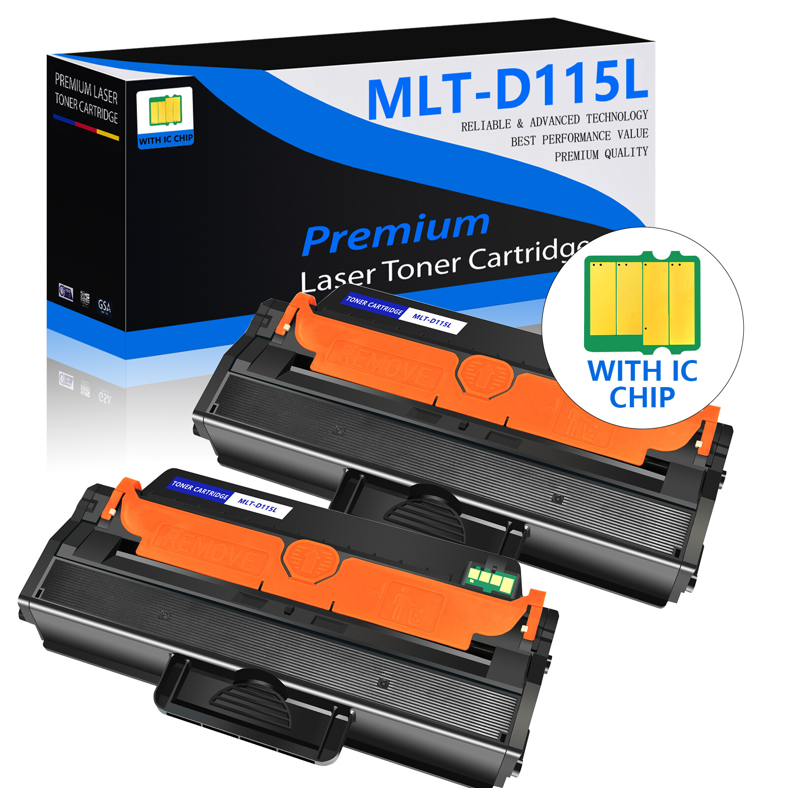 2PK MLT-D115L Toner Cartridge For Samsung M2670N 2670FN2870FW 2870FD 2880FW