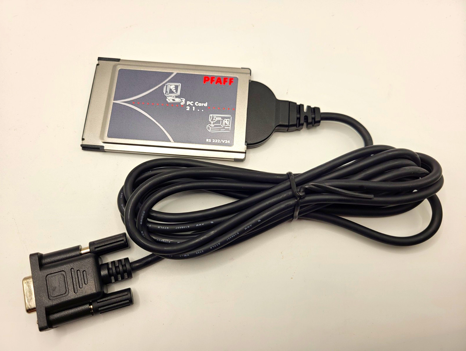 PFAFF PC Card 21 RS-232/V24 PC Card to DB-9 Female Serial Cable 3 ft
