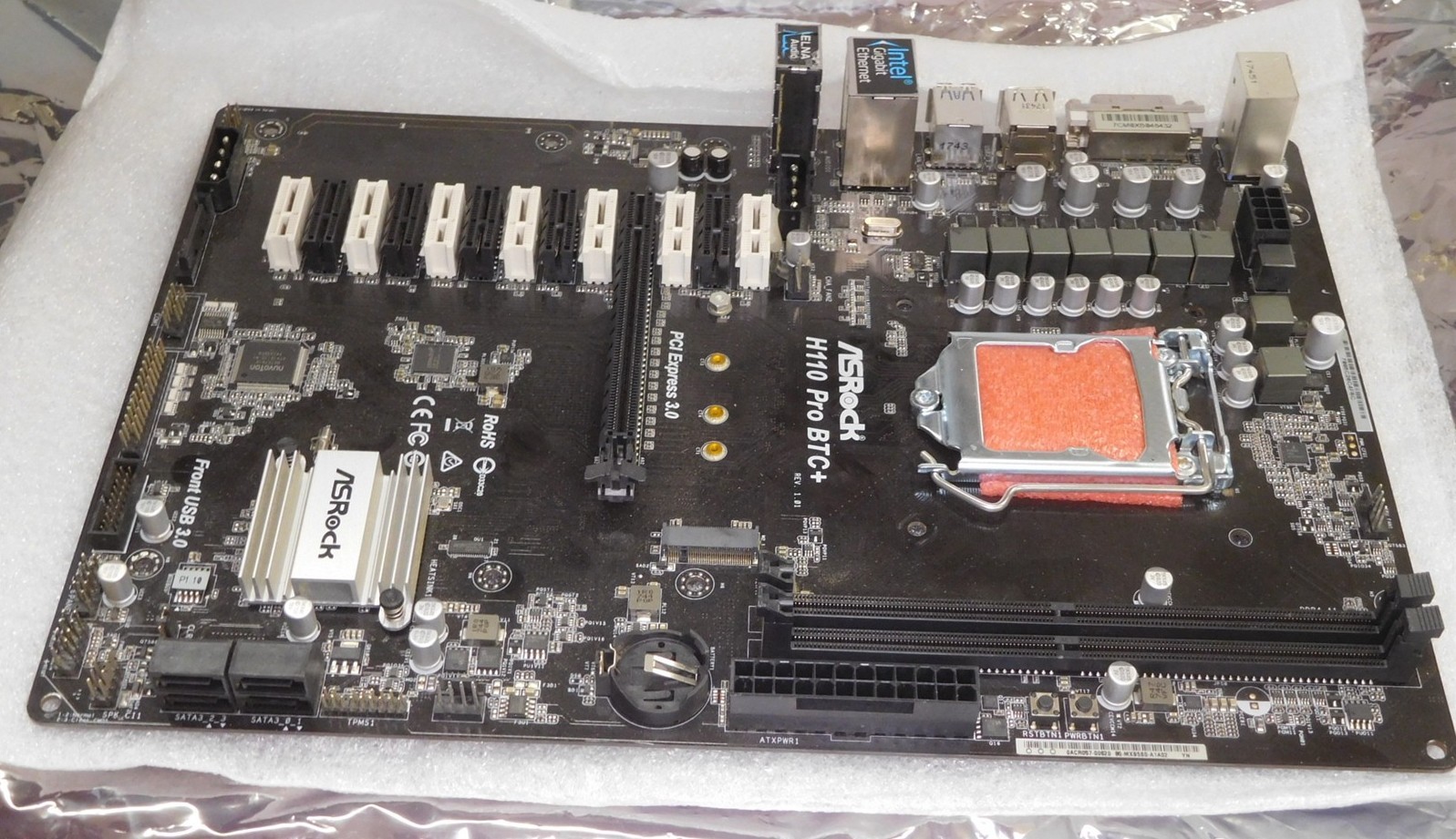 ASRock H110 Pro BTC+ 13GPU Crypto Mining Motherboard (PLS READ) (S8-8)