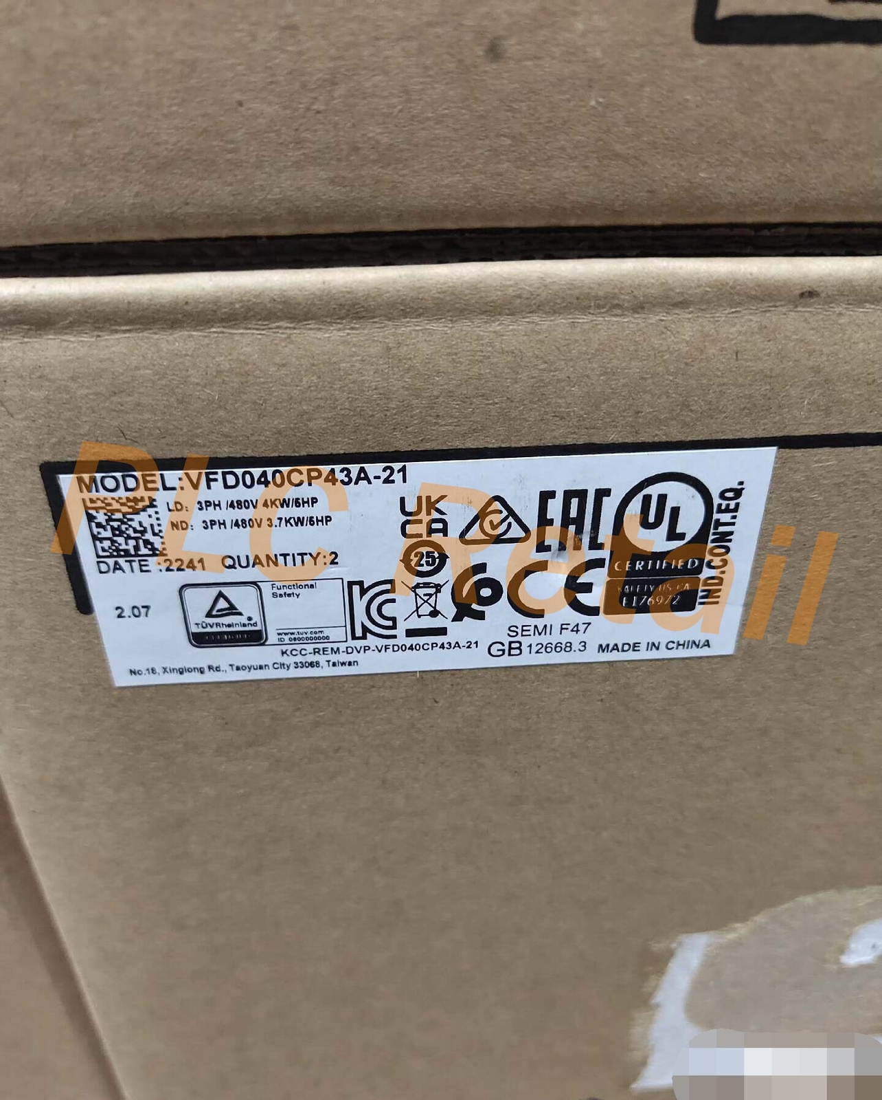 1PCS NEW DELTA frequency converter VFD040CP43A-21 Fast delivery