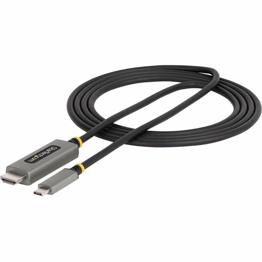 StarTech 6ft (2m) USB-C to HDMI Adapter Cable, 8K 60Hz, 4K 144Hz, HDR10, USB