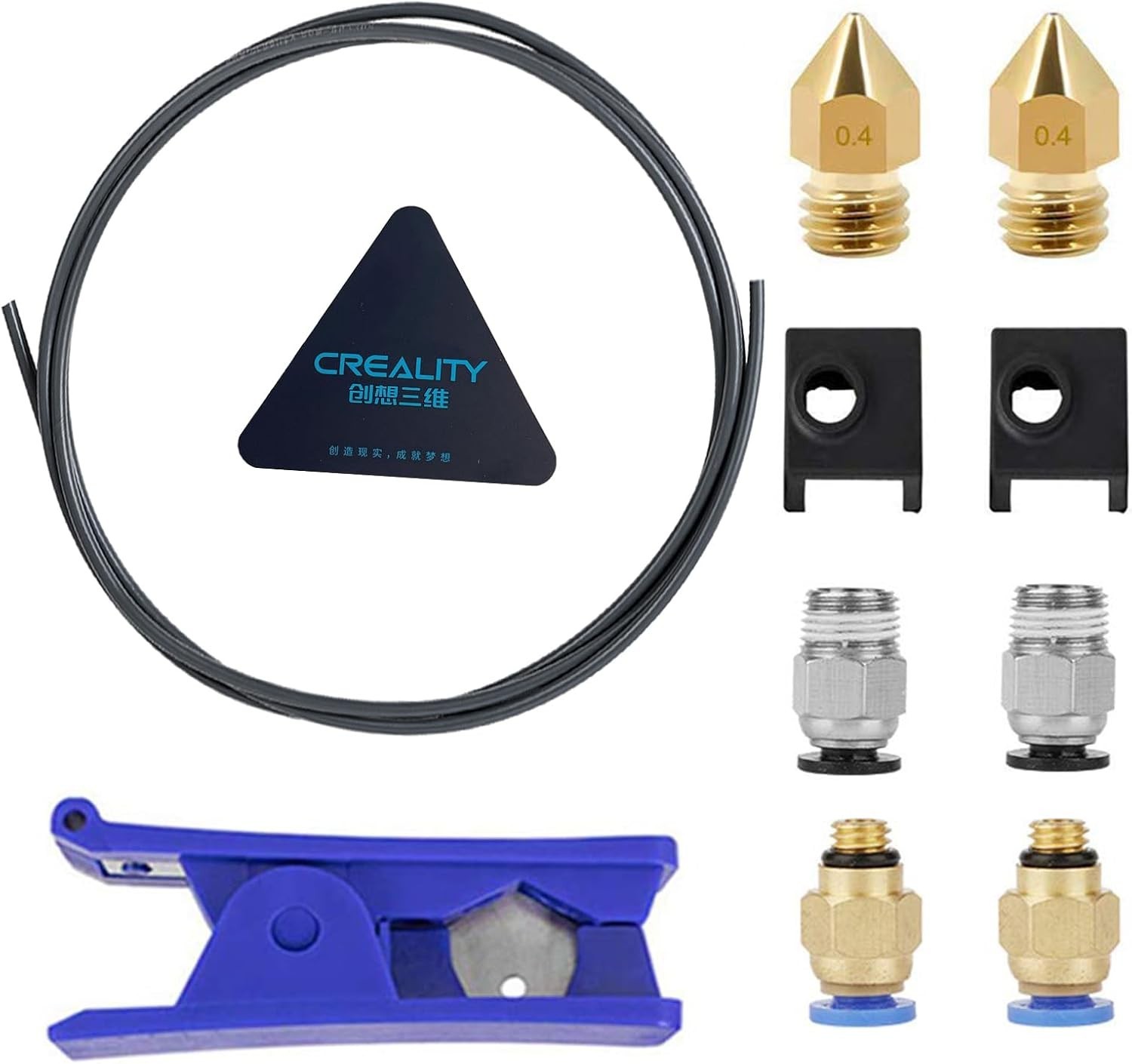 Creality Upgrade 3D Printer Kit with Ultra-Smooth PTFE Tubing 1M，PTFE Teflon Tub