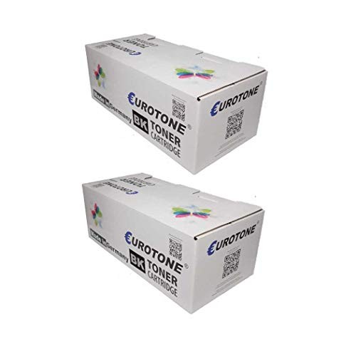 Eurotone 2x Laser Toner Cartridge Compatible for Xerox 106R01163 Black 72CD74