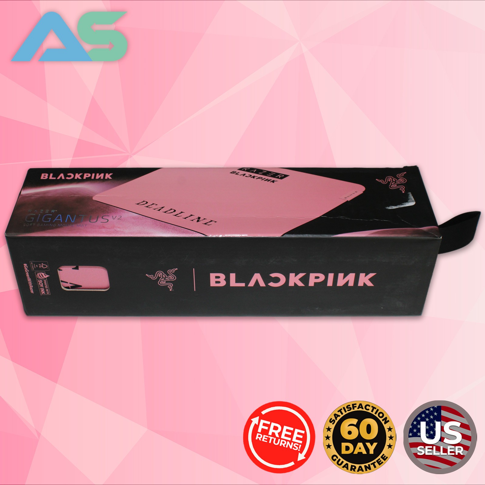 Razer x BLACKPINK Gigantus V2 Soft Anti-Slip Gaming Mouse Mat | Limited Edition