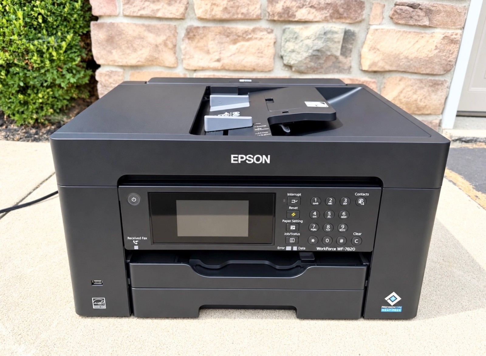 Epson WorkForce WF-7820 Wide Format All-in-One Printer 13x19 Tested Working