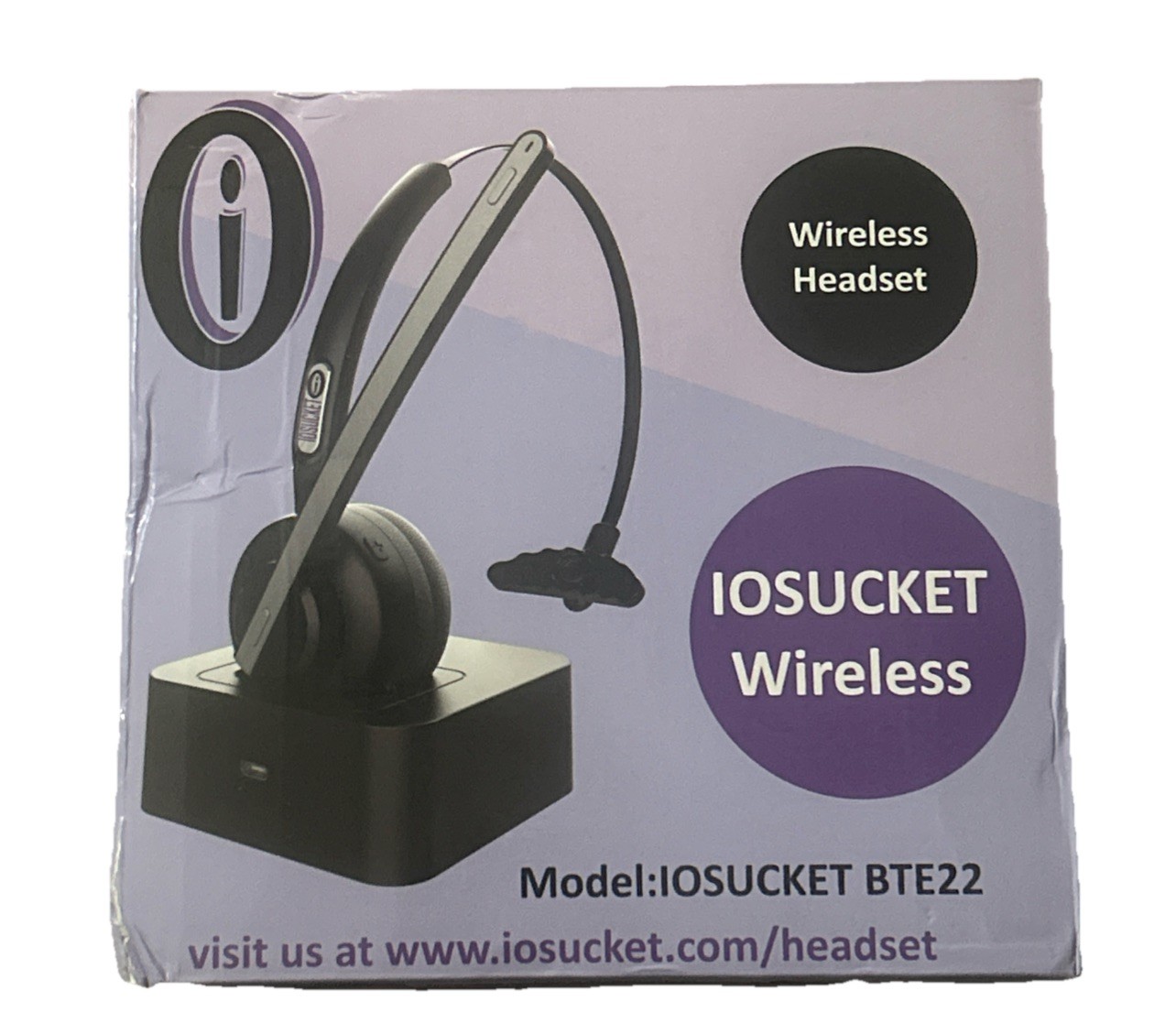 Iosucket Wireless Headset NIB For Trucker, Office Worker, Gamer, Work From Home
