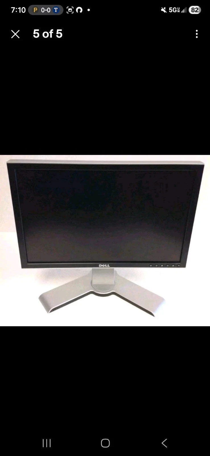 Dell 2009wt 20" Ultrasharp LCD Monitor Silver 1680x1050 w/ Stand and power cord