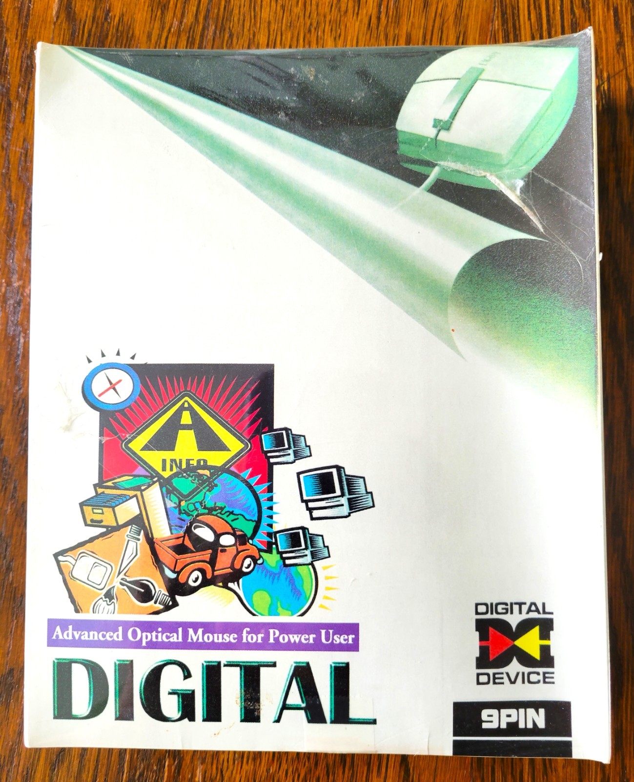 Digital Device Optical Mouse 3 buttons for Windows 95, sealed in box