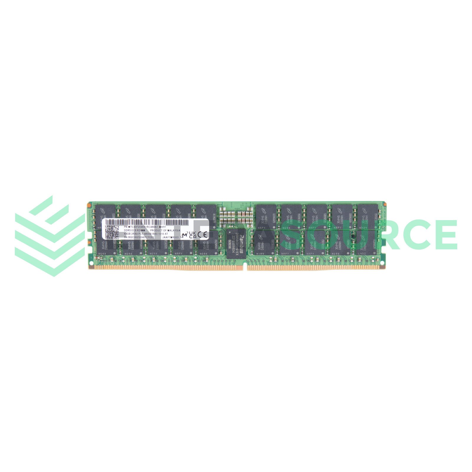 Micron MTC40F2046S1RC48BA1 64GB DDR5-4800B-R PC5-38400 2Rx4 Server Memory Module
