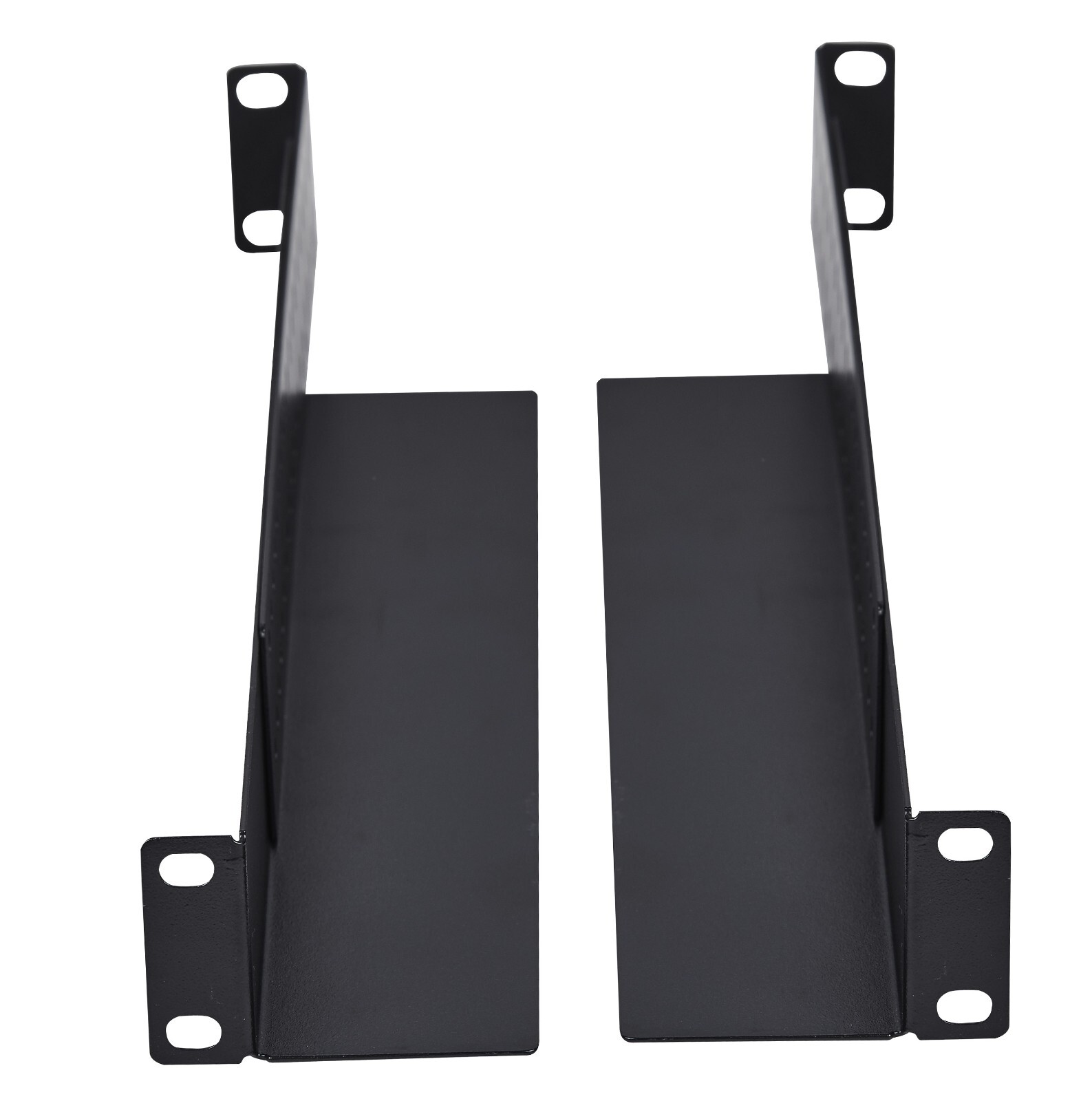 1U Audio Network 4-Post Rack Mount Server Shelf Rails Heavy Duty 1 Space Storage