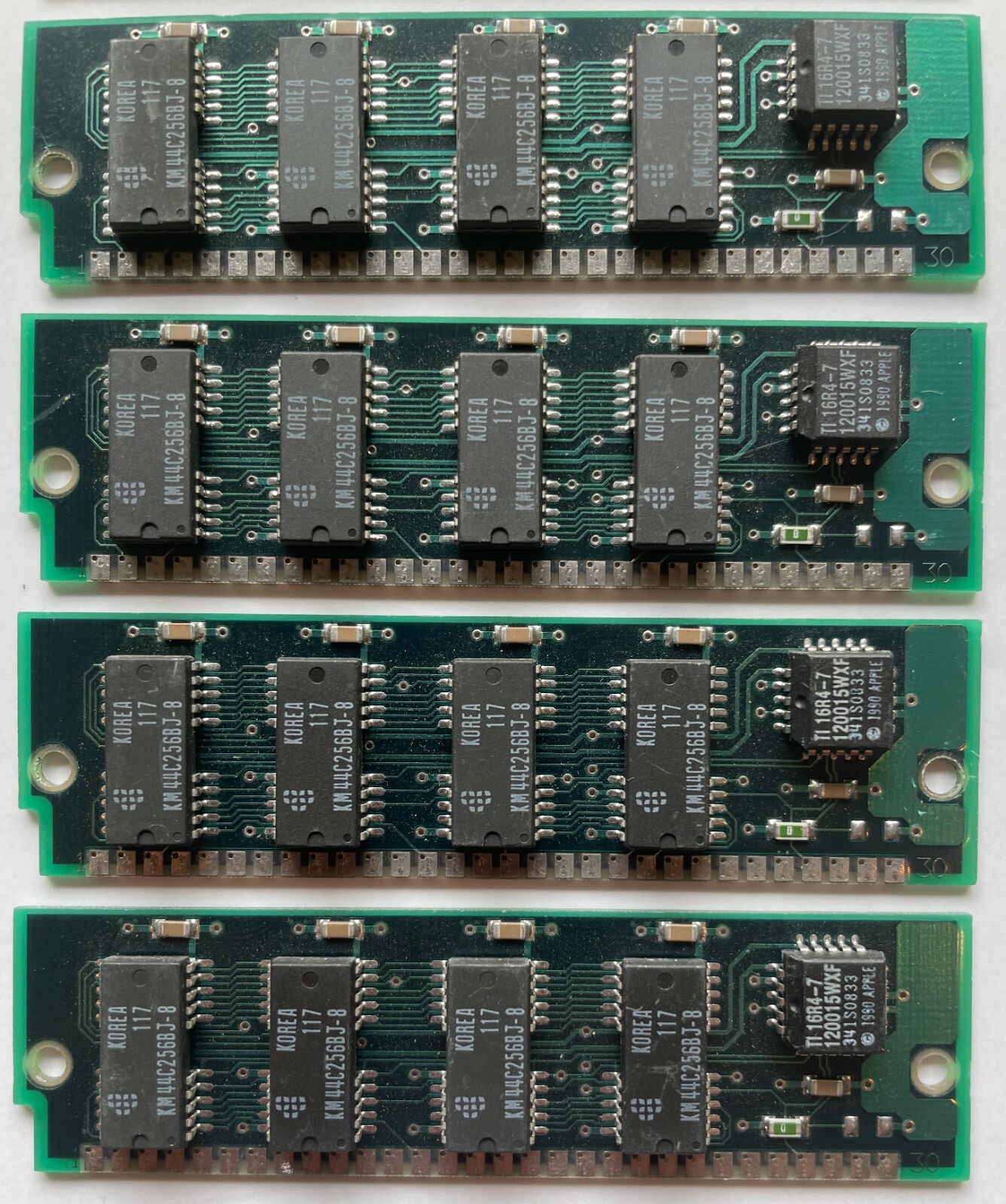 MAC MEMORY CARD SAMSUNG KMM58512B-8 4 PIECE LOT IN WORKING CONDITION VINTAGE