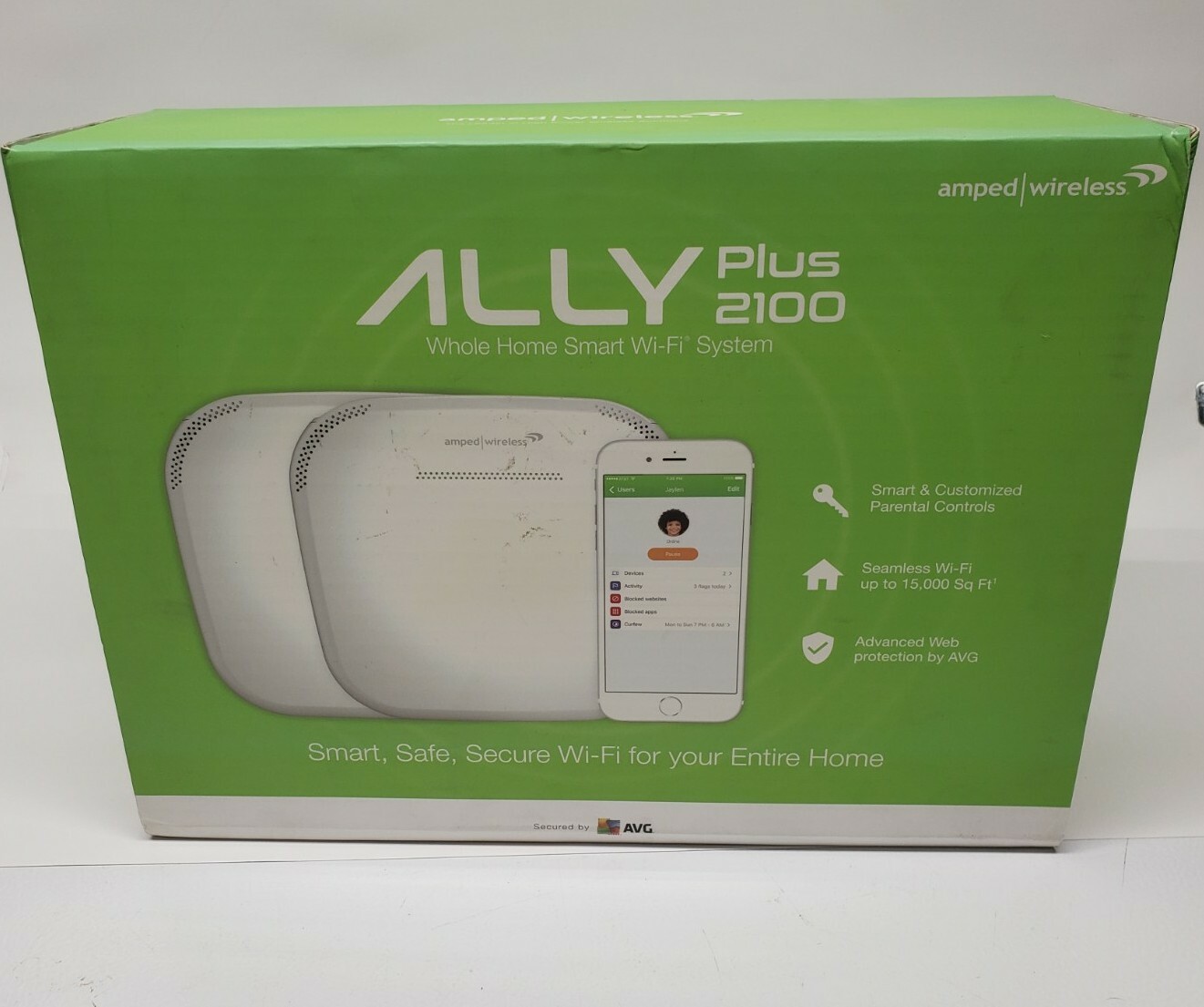Amped Wireless ALLY Plus 2100 Whole Home Smart Wi-Fi System - ALLY-0012K