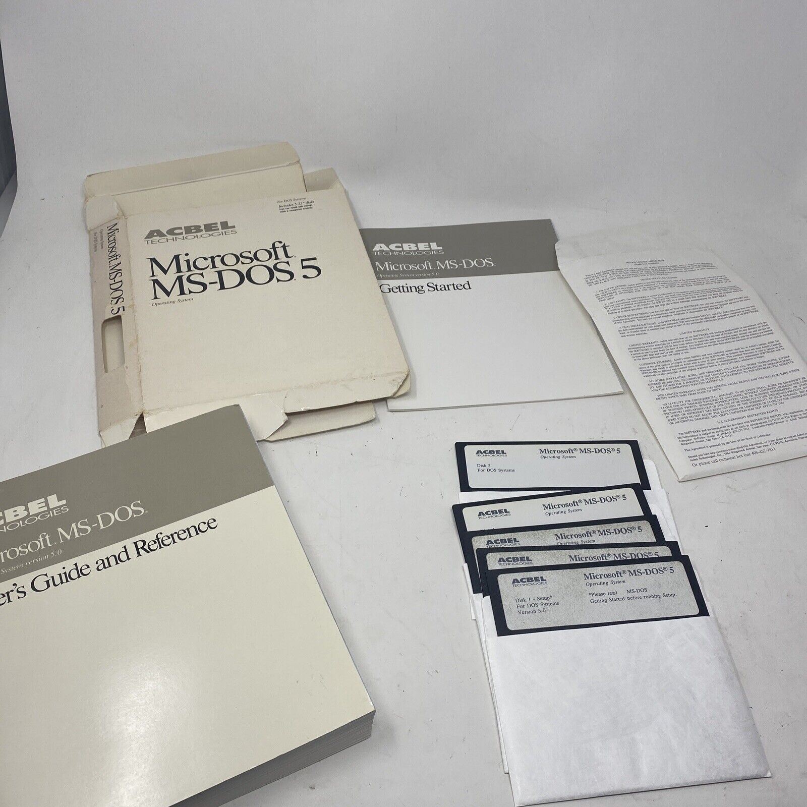 Microsoft MS-DOS 5 on  5 x 5-1/4