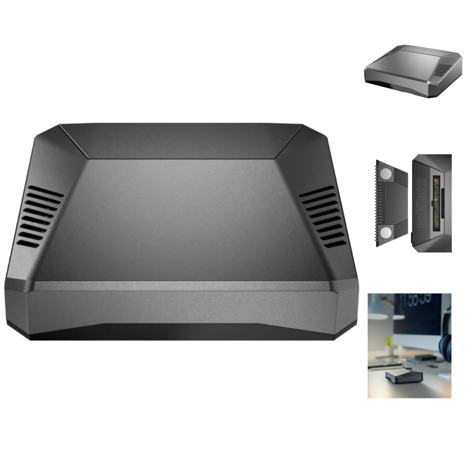 Stylish Argon ONE V2 Aluminum Raspberry Pi 4 Case with Cooling Fan & USB Ports
