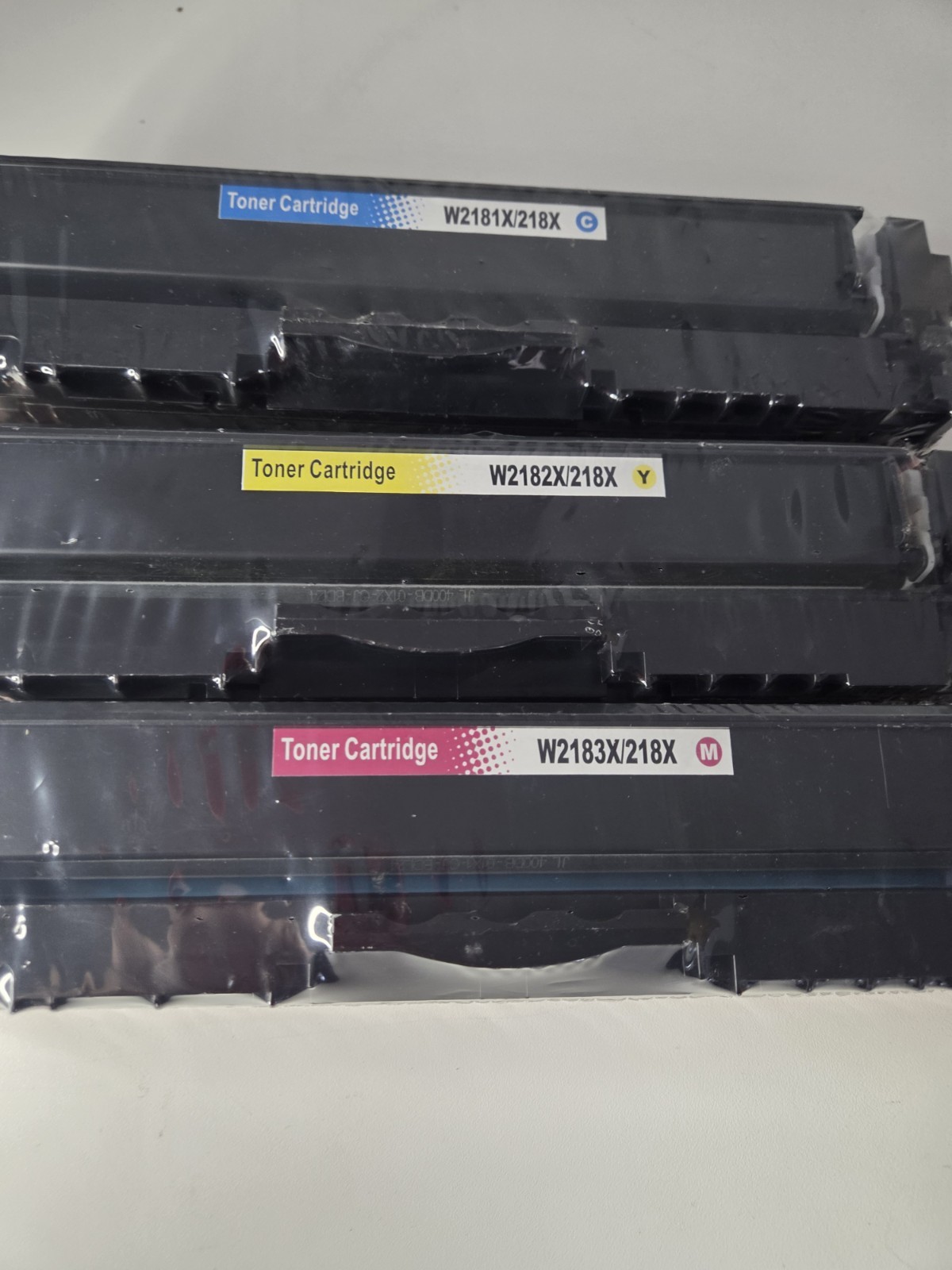 3PK  W2182X, 218X CYM Toner Cartridge Compatible For HP 218X 