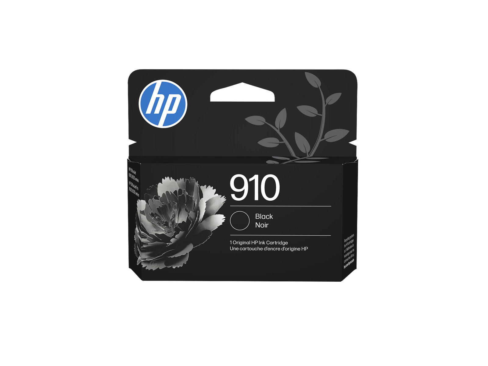 HP 910 Black Original Ink Cartridge, ~250 pages, 3YL61AN#140