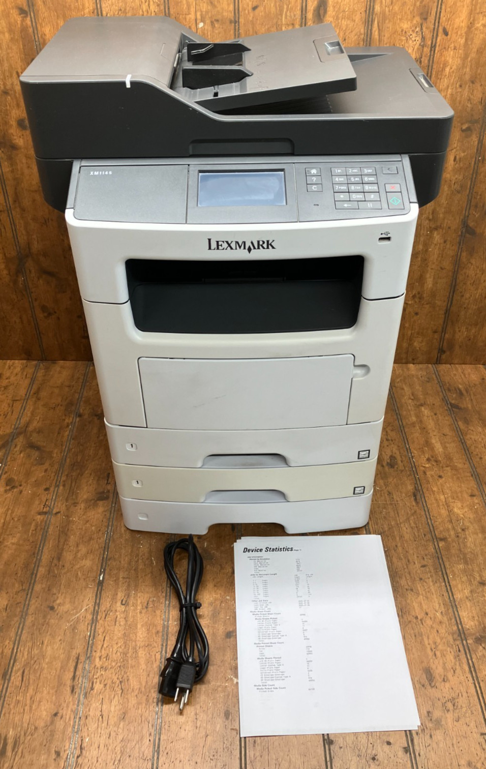 Lexmark XM1145 B&W Laser Printer w/ 3 Trays - Tested - Local Pickup - Goshen IN