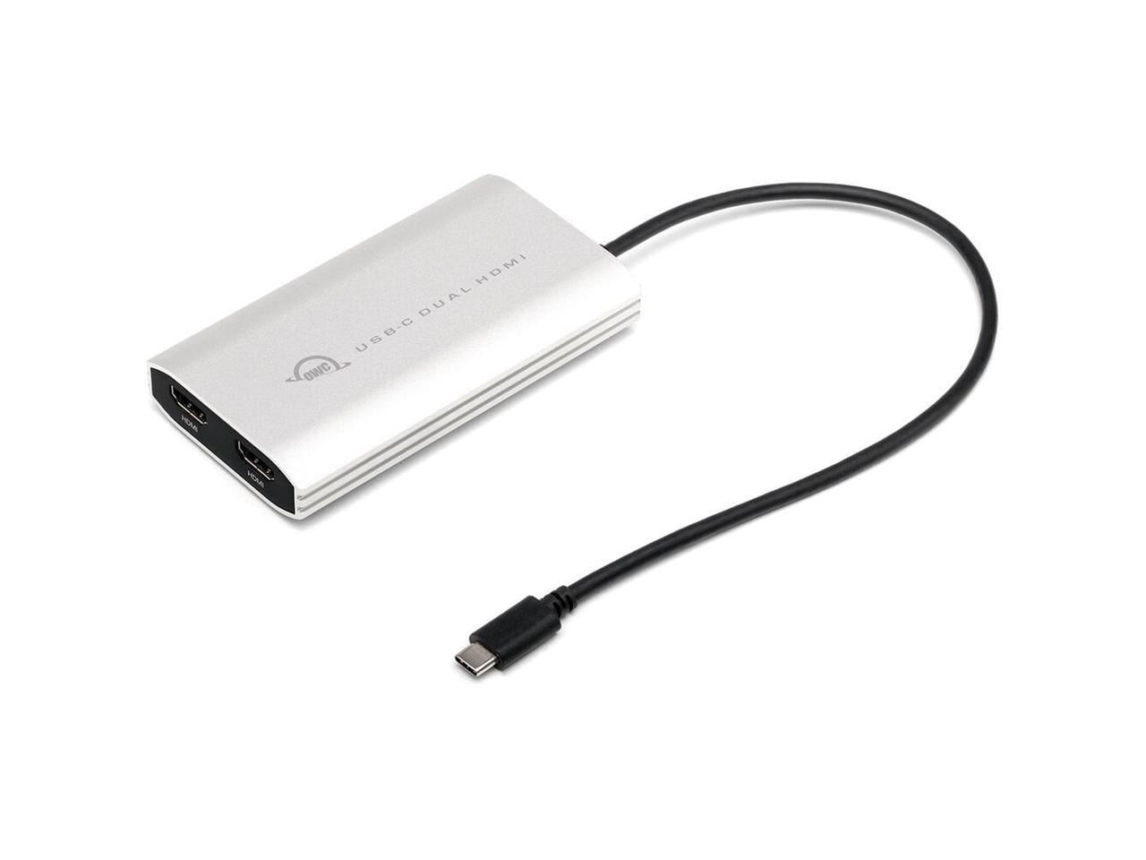 OWC USB-C to Dual HDMI 4K Adapter With DisplayLink (owccadpdl2hdmi)