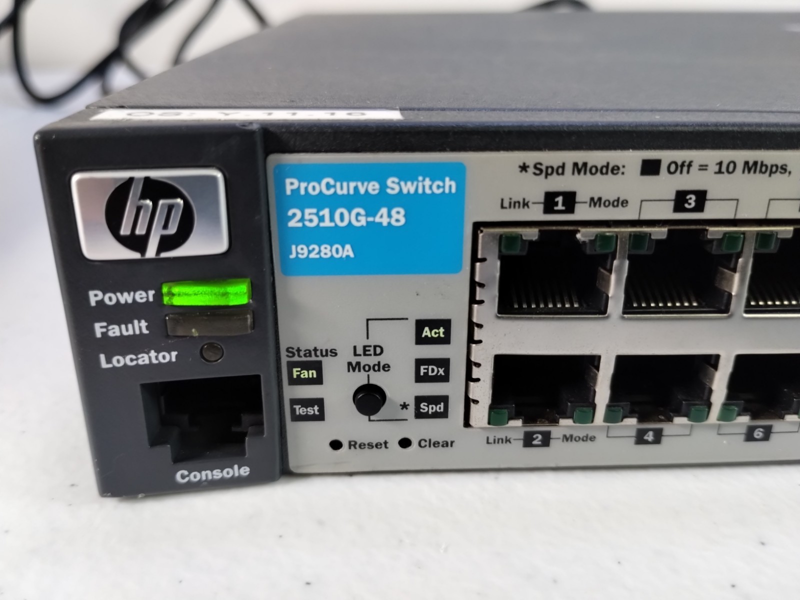 ProCurve Networking Switch HP 2510G-48 J9280A Gigabit Ethernet w/ Two J4858C