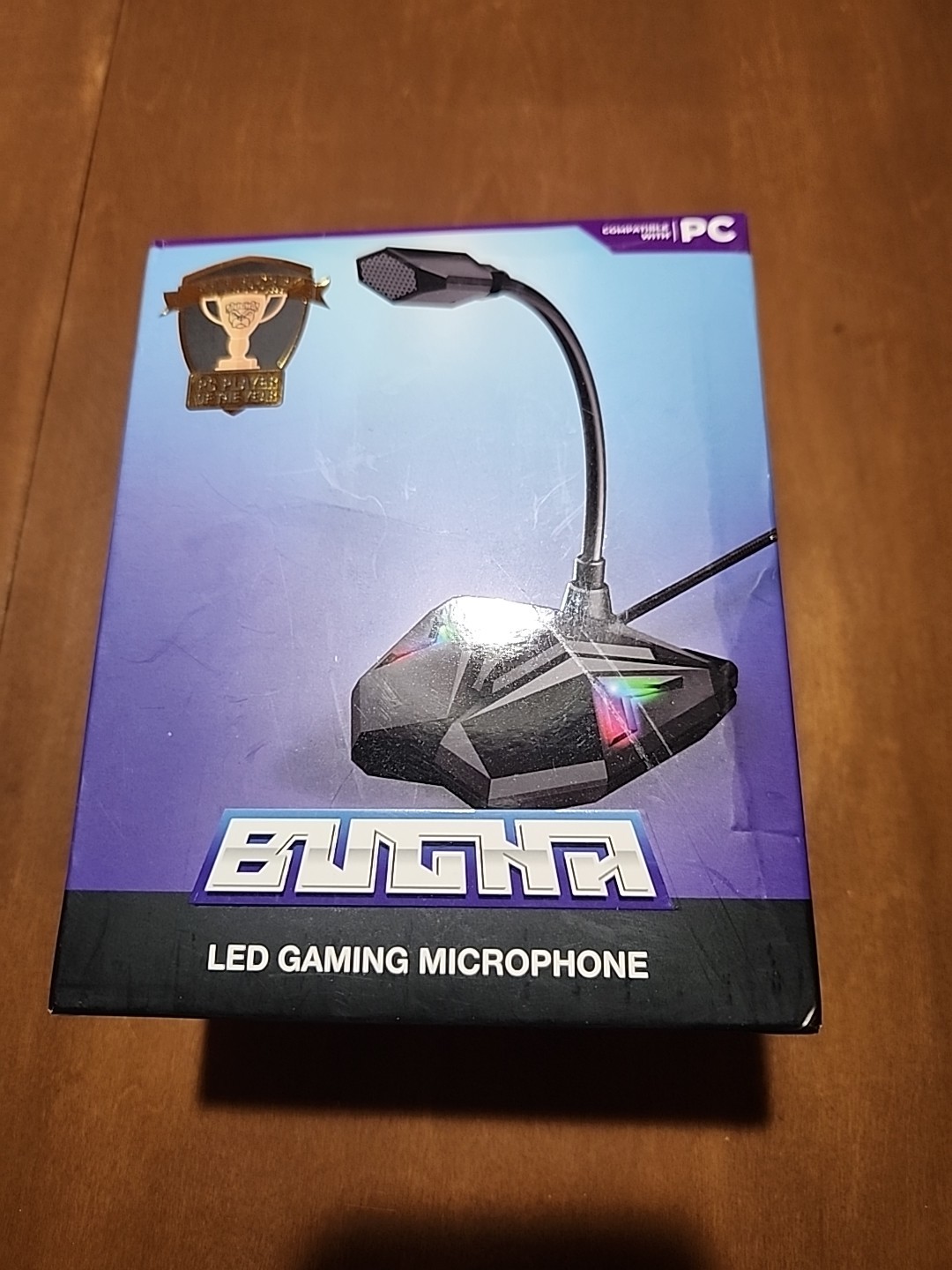 BUGHA LED Gaming Microphone for PC World Cup Hands Free Exclusive ~ NEW & SEALED