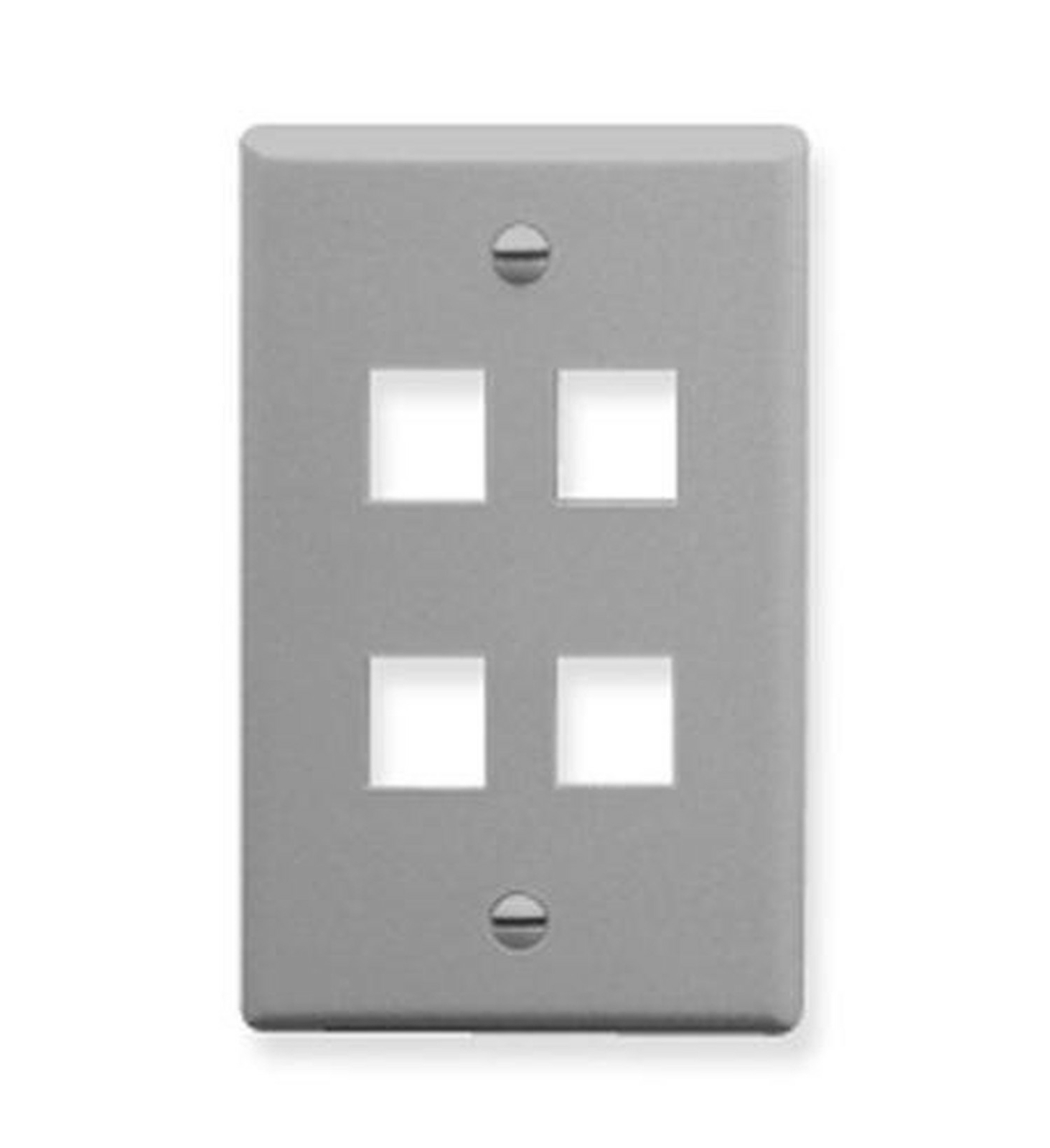 IC107F04GY - 4Port Face - Gray