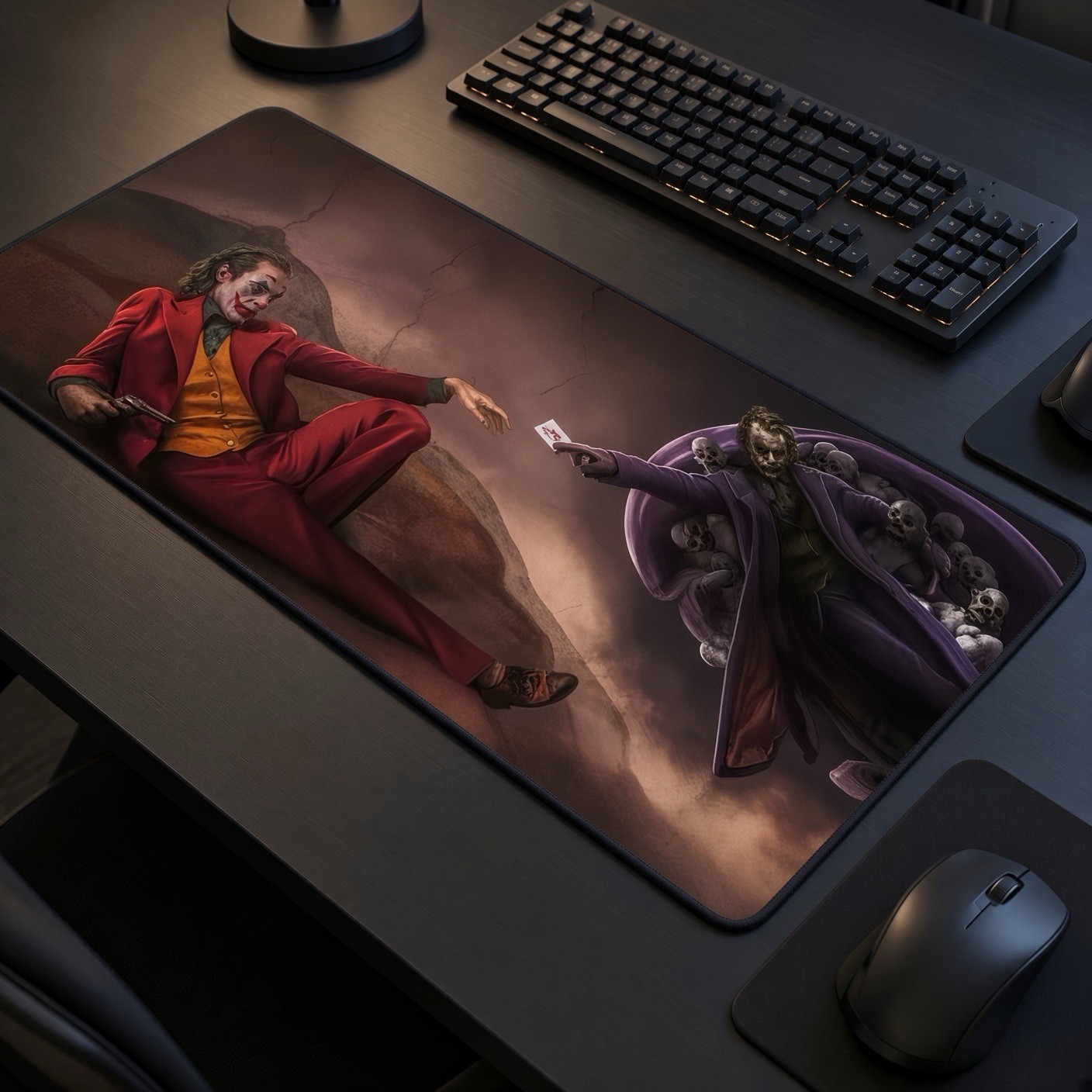The Joker Creation Of Adam DC Comics Batman TCG Playmat XXL Mousepad 35x15” NEW