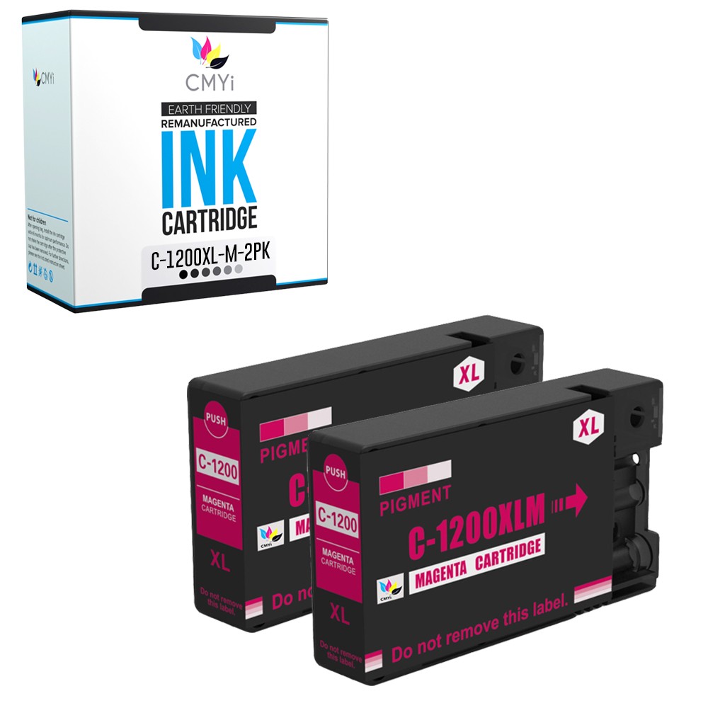 CMYi 2-Pack Compatible PGI-1200XL Magenta Ink Cartridge fits Canon MAXIFY MB2020