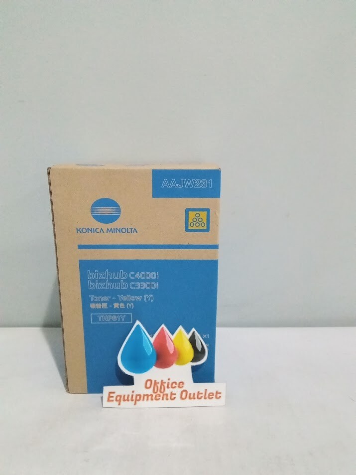 Konica Minolta AAJW231 TNP81Y Yellow Toner Cartridge