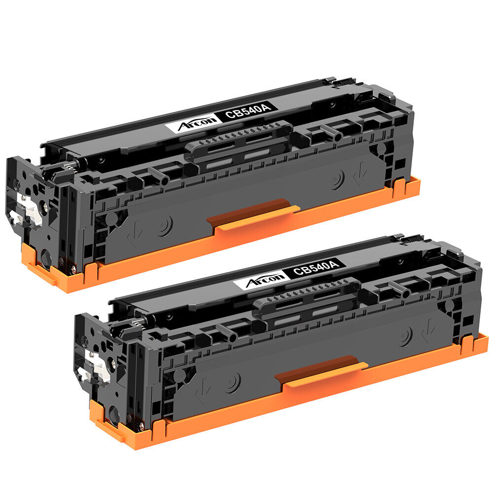 2PK Black 125A Toner Compatible With HP CB540A LaserJet CP1215 CP1518 CM1312nfi