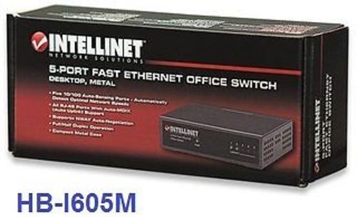 Intellinet 5-Port Ethernet 10/100 Network Switch, Metal