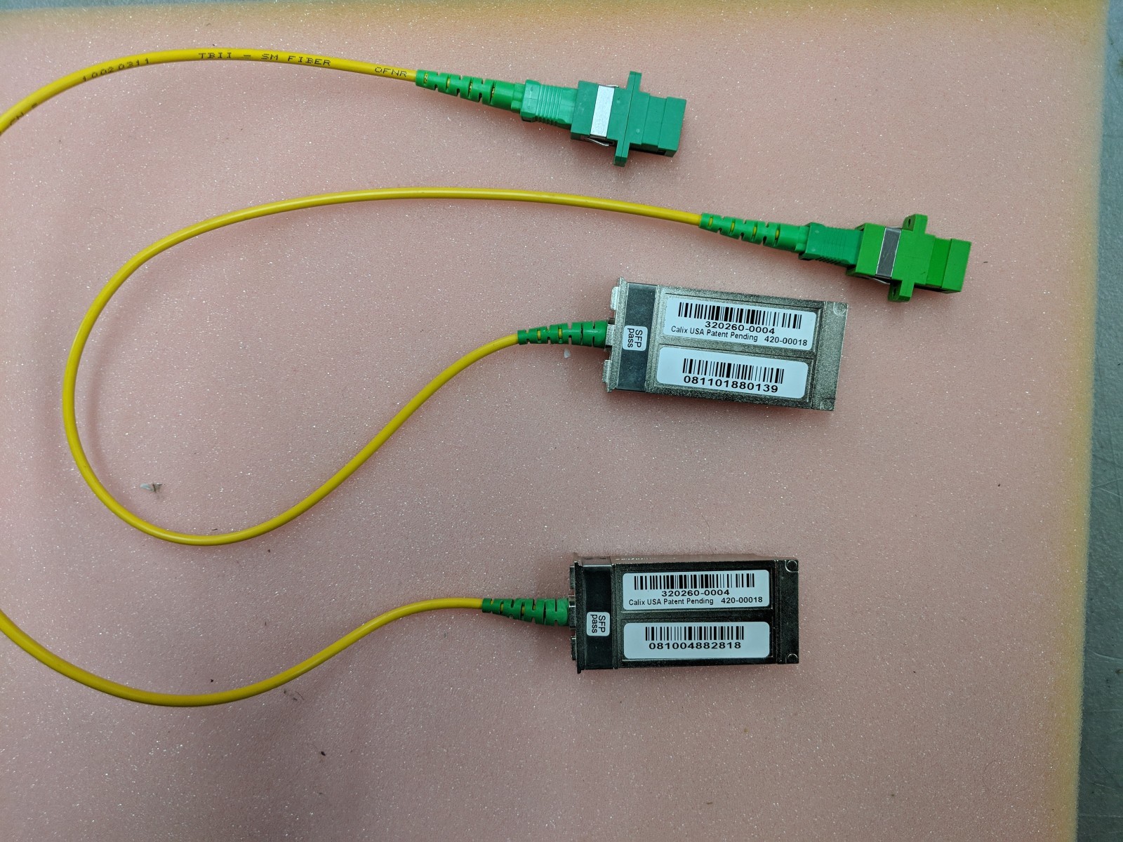 Calix 420-00018 320260-0004 OPTICAL SFP UNIT - LOT OF 2 - (*We buy Calix *)