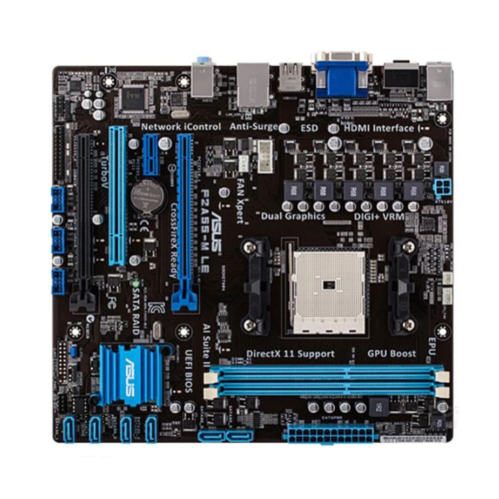 For ASUS F1A55-M LE Motherboard Socket FM1 AMD A55 Micro-ATX DDR3 Tested