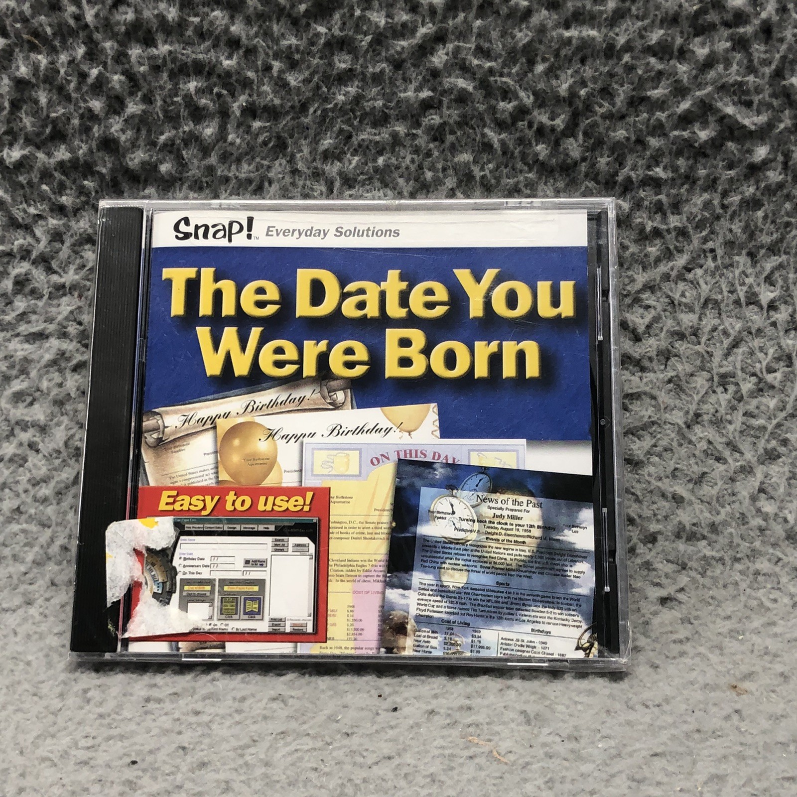 Snap Everyday Solutions The Date You Were Born CD-ROM Software CS-153