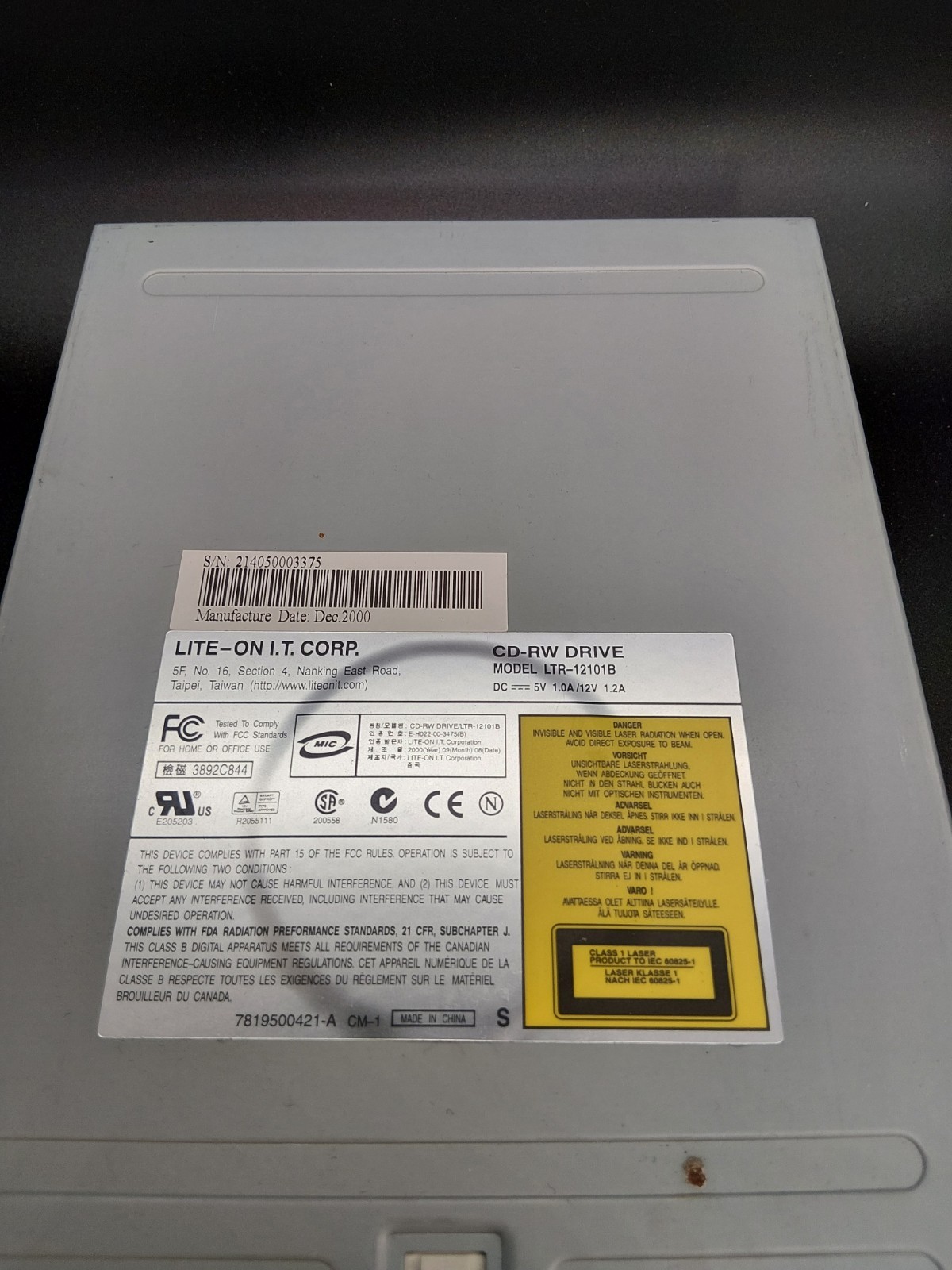 Wearnes Peripherals Internal 24X Quad-Rewritable Playback CDS-2420