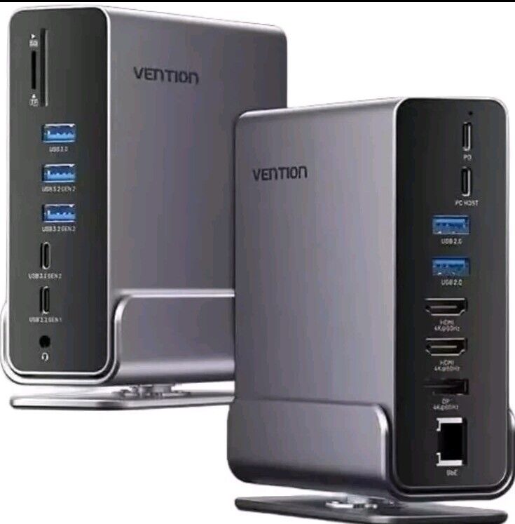 Vention 15 in 1 USB C HUB Docking Station MST Vertical USB Multi Port Hub