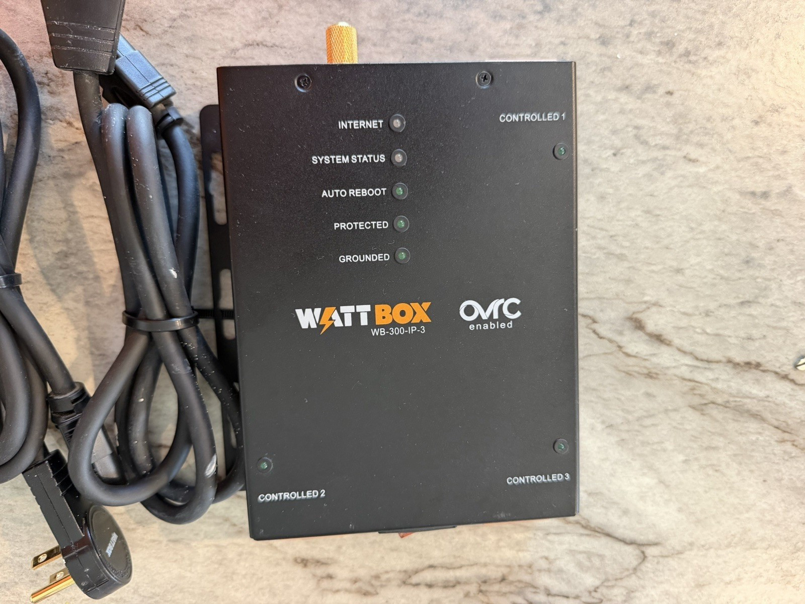 WattBox WB-300-IP-3 OVRC Enabled PDU 3-Outlet Auto Reboot UPS Link