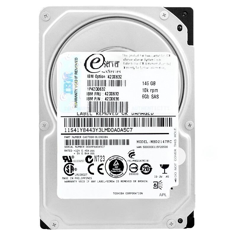 IBM 146GB MBD2147RC 10000RPM 2.5" Inch 42D0633 42D0636 Hard Drive