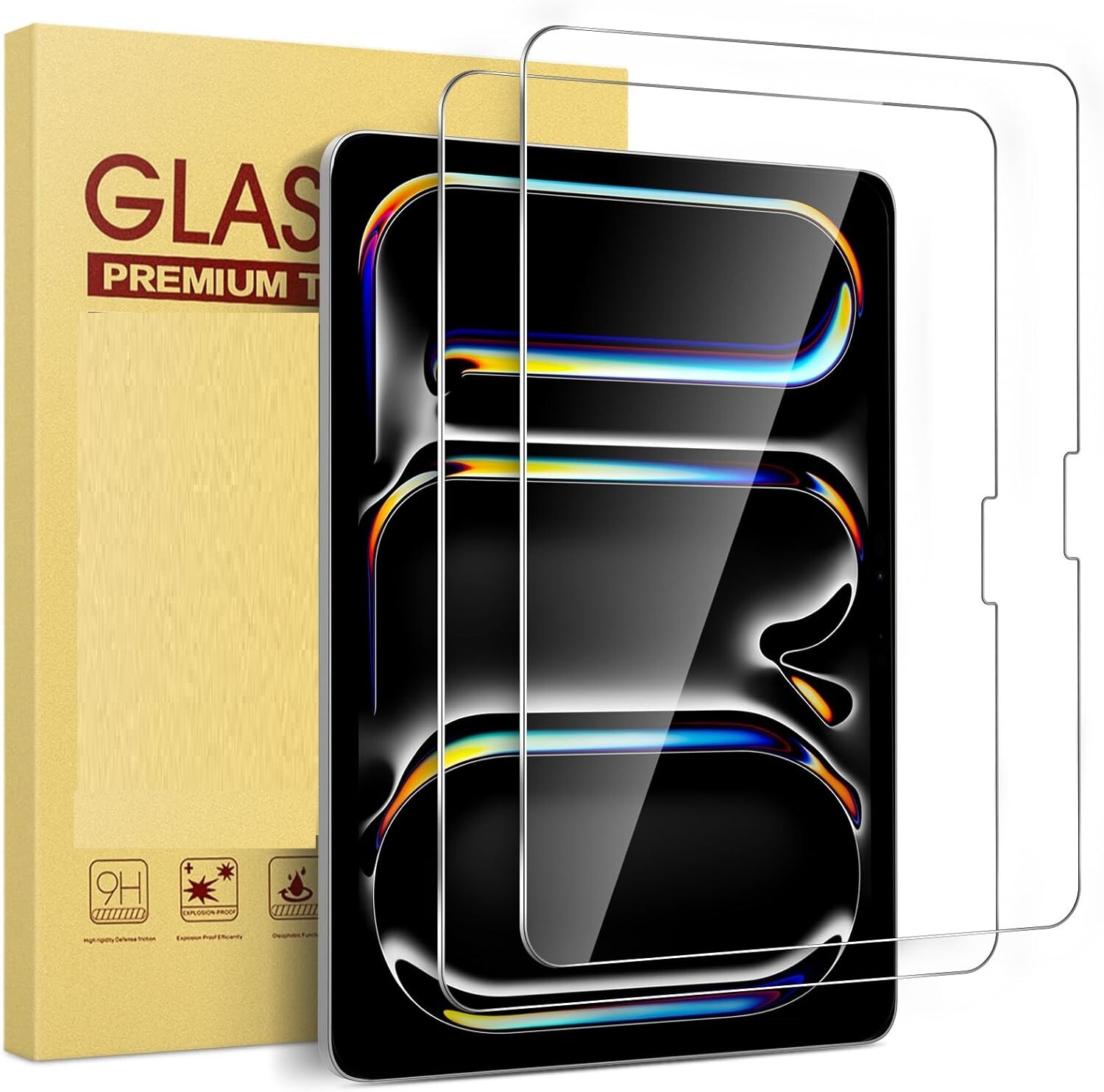 2 PACK Glass Screen Protector For iPad Pro 13" 11" /iPad Air 13'' 11'' Mini 2026