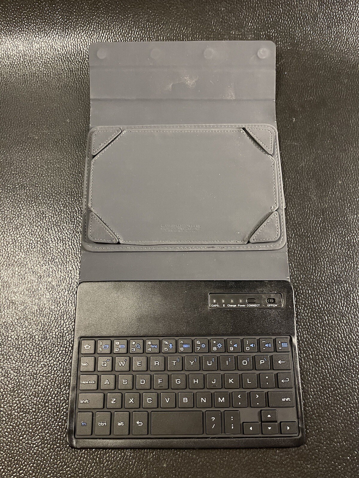 Lifeworks -BT Keyboard Case for 7" & 8" Tablet Folio Case Magnetic Folding