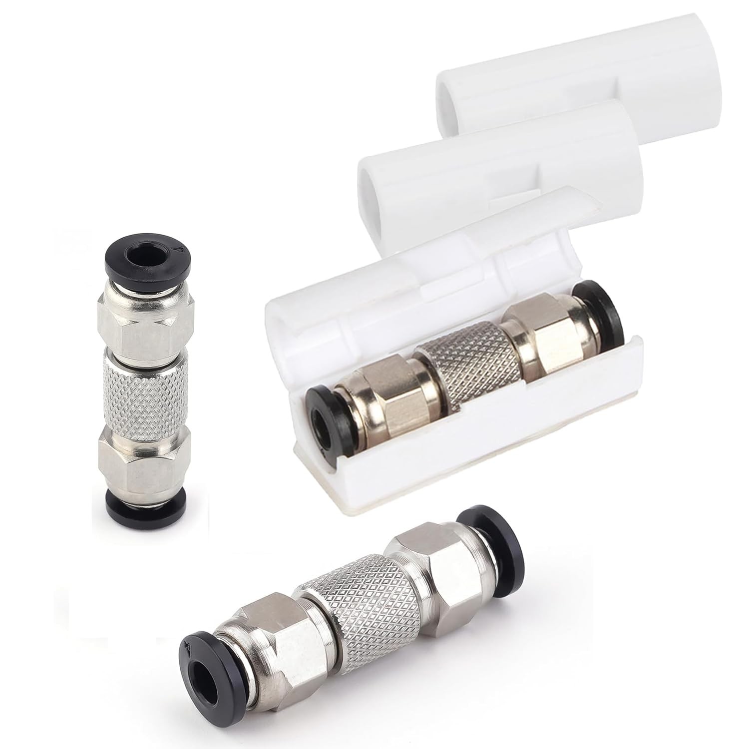Bambu Lab Upgrade PTFE Tube Connector - 1PCS/3PCS Stainless Steel,...