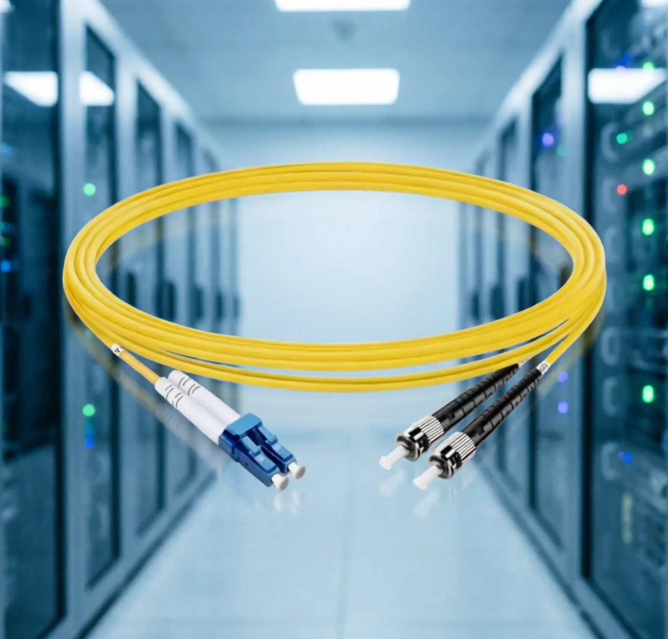 1M LC UPC-ST UPC Duplex OS2 SM LSZH 2.0mm FTTH 