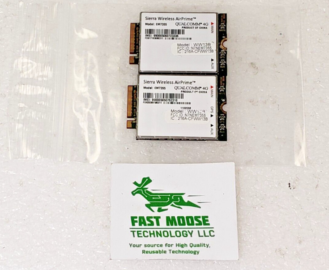 Two Sierra Wireless AirPrime EM7355 Panasonic Toughbook CF-31/CF-54/CF-20  WWAN
