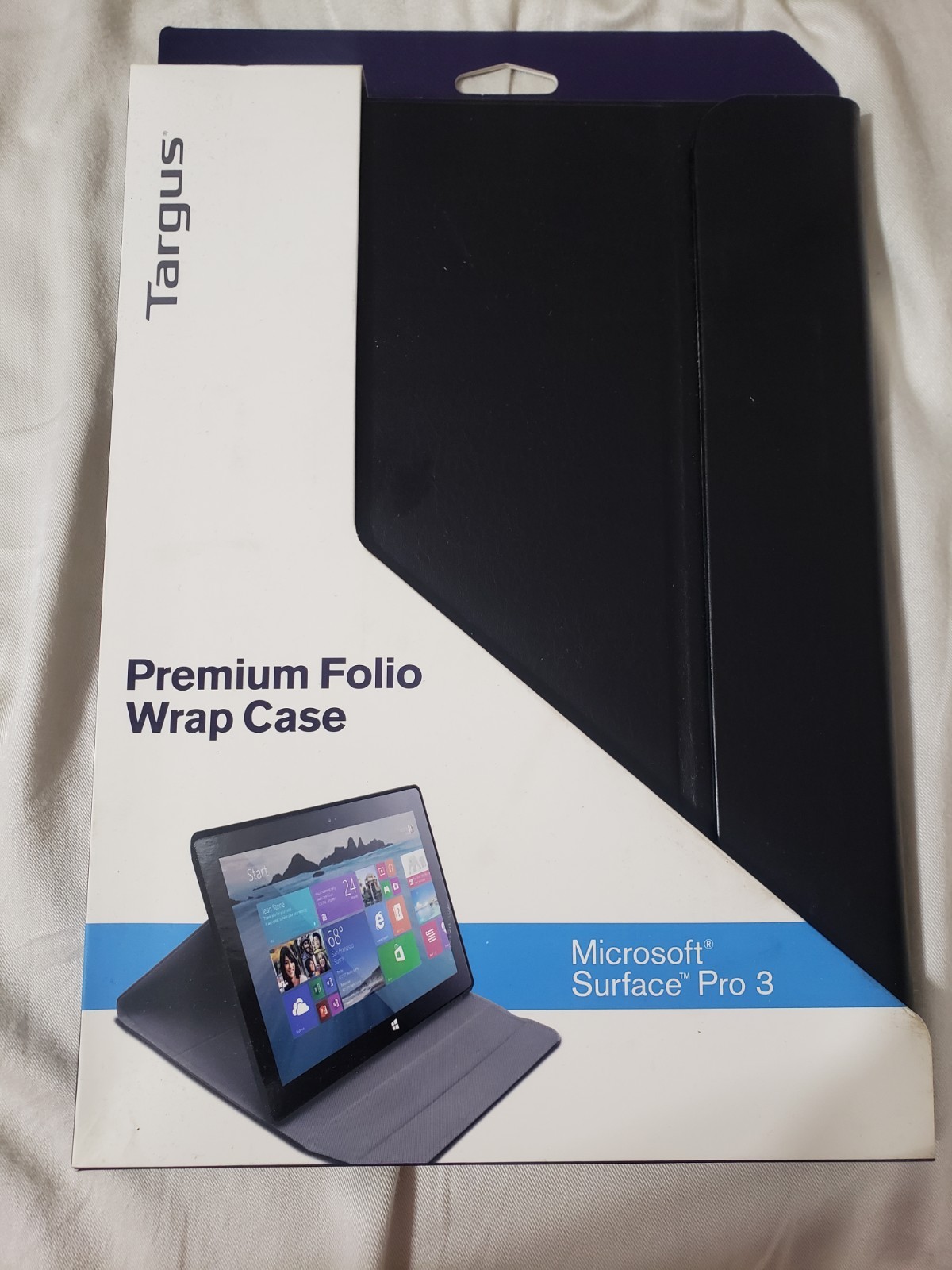 Targus Premium Folio Wrap Case for Microsoft Surface Pro 3 - Black