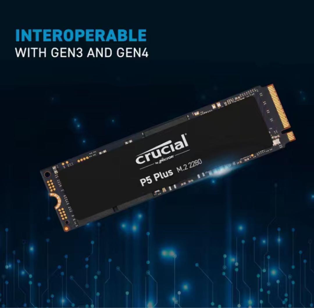 Crucial P5 Plus 1TB NVMe M.2 2280 PCIe Gen4 SSD CT1000P5PSSD8JP Tested